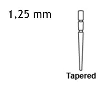 FibreKleer Üvegszálas Csap – 1,25 mm, Fekete