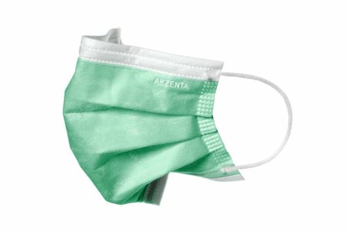 Maszk Gumis Akzenta Zöld 50db