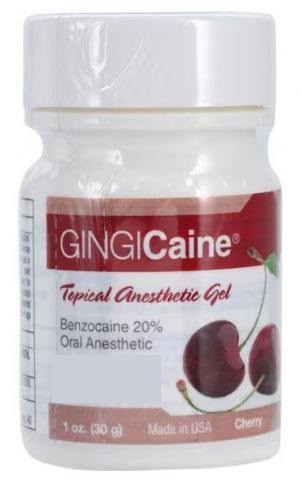 GINGICaine cseresznye – ízesített helyi érzéstelenítő gél