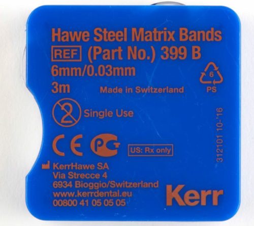 Kerr Hawe fém matricaszalag 6mm/0,03mm (3m)