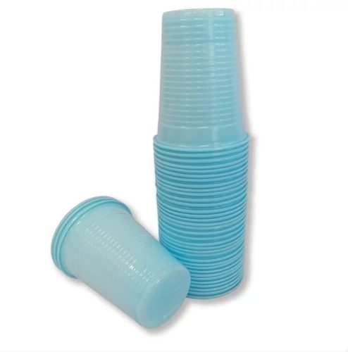Világoskék műanyag pohár 200ml 100db